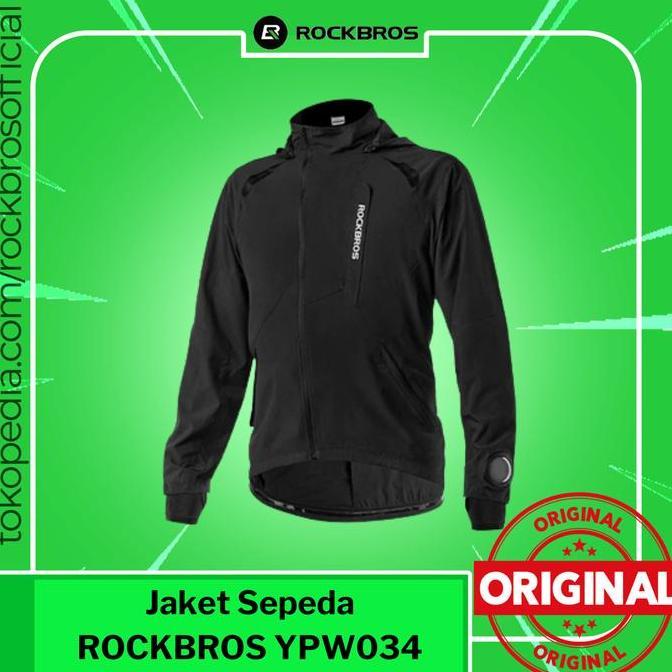 Promo Jaket Sepeda Rockbros YPW034 Jacket Raincoat Parasut Olahraga Anti Air Diskon