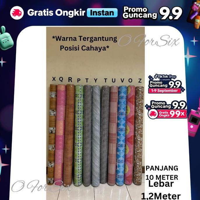 * (ROLL) KARPET PLASTIK/PERLAK LANTAI/MEJA/KARPET LANTAI PLASTIK LEBAR 1,2 METER(NEW) ''