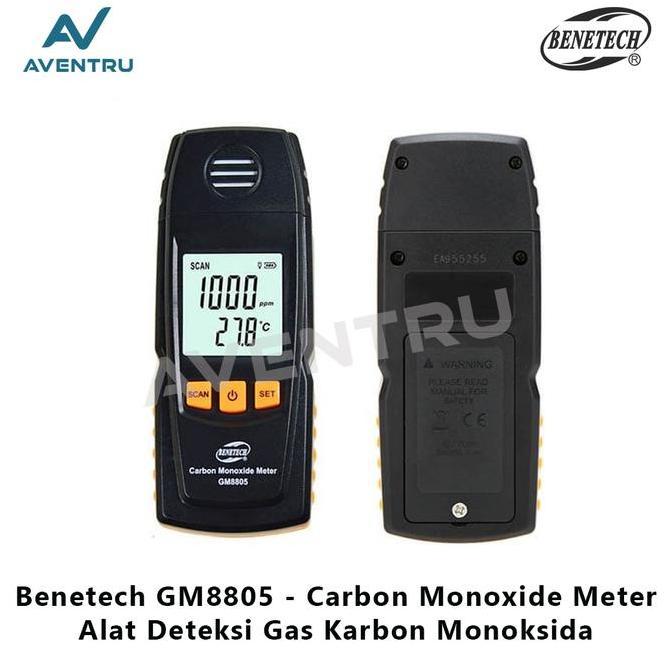 Promo Carbon Monoxide Meter Amonia CO Gas Leak Detector Benetech GM8805 Diskon
