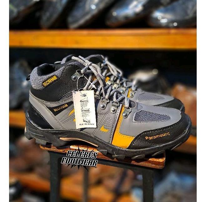 pengiriman cepat FREE ONGKIR  SEPATU GUNUNG READY SEPATU HIKING GREY BECKHAM PARAMOUNT ORI