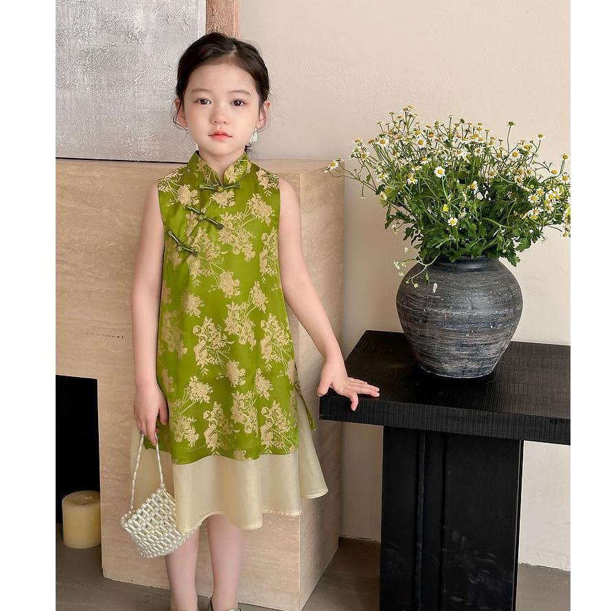 Dress Cheongsam Anak 1 - 8 Tahun Baju Imlek CNY Anak Perempuan RUONAN