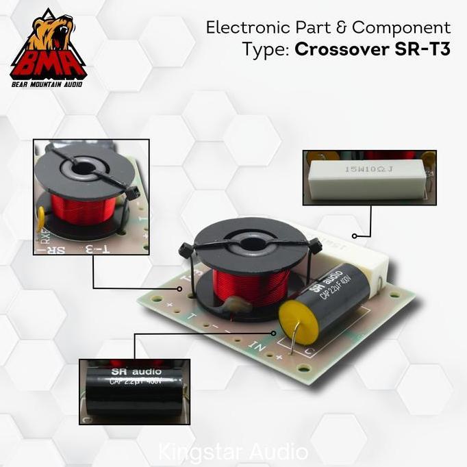 Promo Crossover Tweeter BMA SR T3 XOver T 3 Pasif 1 way Crosover High 1 2 Inch Twitter Diskon