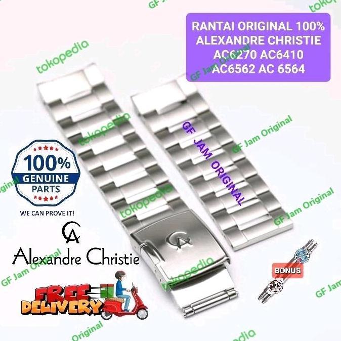 Ready RANTAI JAM TANGAN ALEXANDRE CHRISTIE MURAH AC6270 AC6225MC AC6410 AC6562 AC6564 ORIGINAL 100%