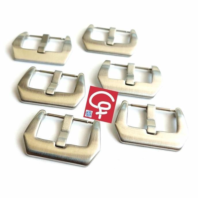 BUCKLE TALI JAM TANGAN 20MM 22MM 24MM 26MM SILVER STAINLESS STEEL