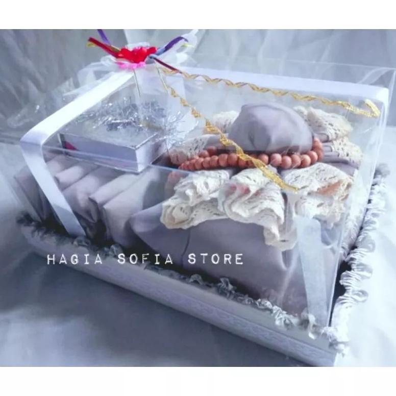 Terlaris Part 2 Hampers Mukena Katun Renda Premium Free Box Tutup Mika  / Mukena Seserahan Pernikaha