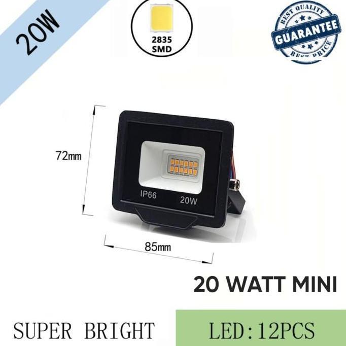 Lansungkirim- Lampu Sorot Led 20W / Lampu Tembak Led 20 Watt / Lampu Outdoor Led