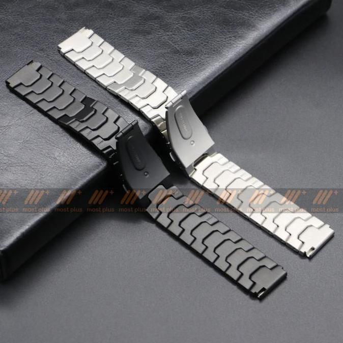 METAL TITAN STRAP UNIVERSAL 22mm STAINLESS STEEL / TALI JAM TANGAN UNIVERSAL METAL TITAN STAINLESS S