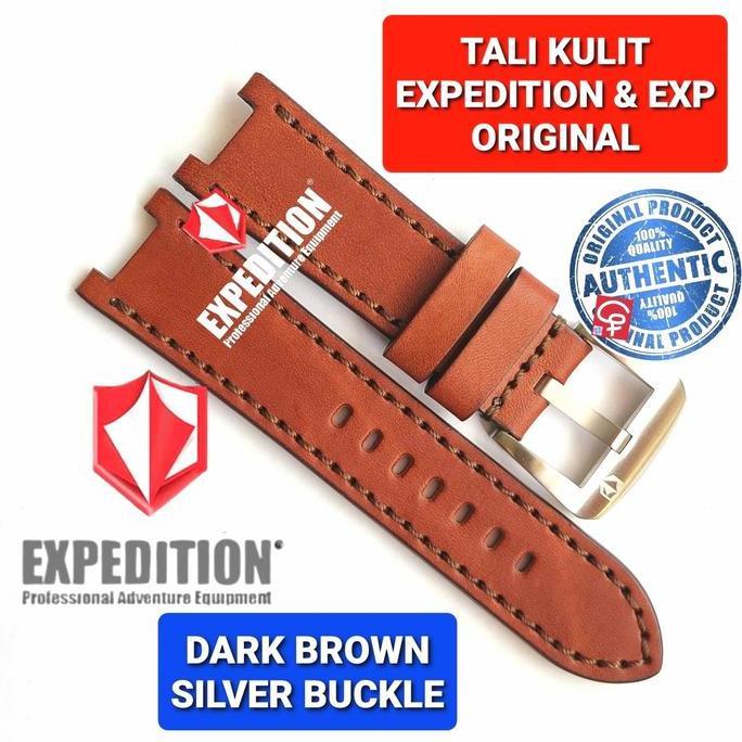 Ready TALI JAM TANGAN EXPEDITION E6756 E 6756 ORIGINAL LEATHER STRAP WATCH