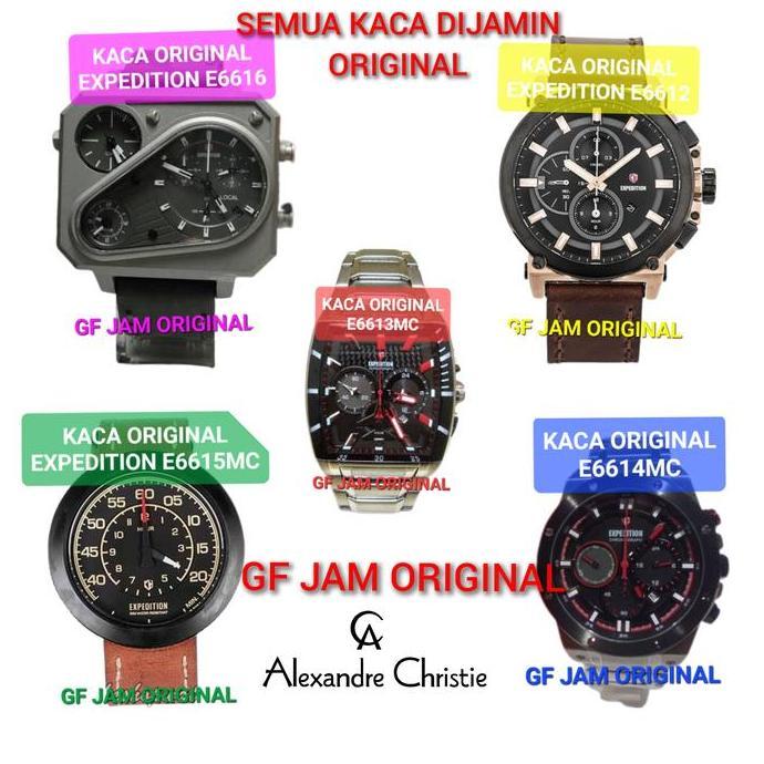 Ready KACA ORIGINAL JAM TANGAN EXPEDITION E6612 E6613 E6614 E6615 E6616