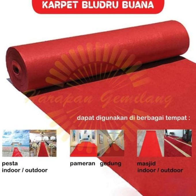 * KARPET BLUDRU METERAN BUANA KARPET PANGGUNG / PAMERAN KARPET MASJID *