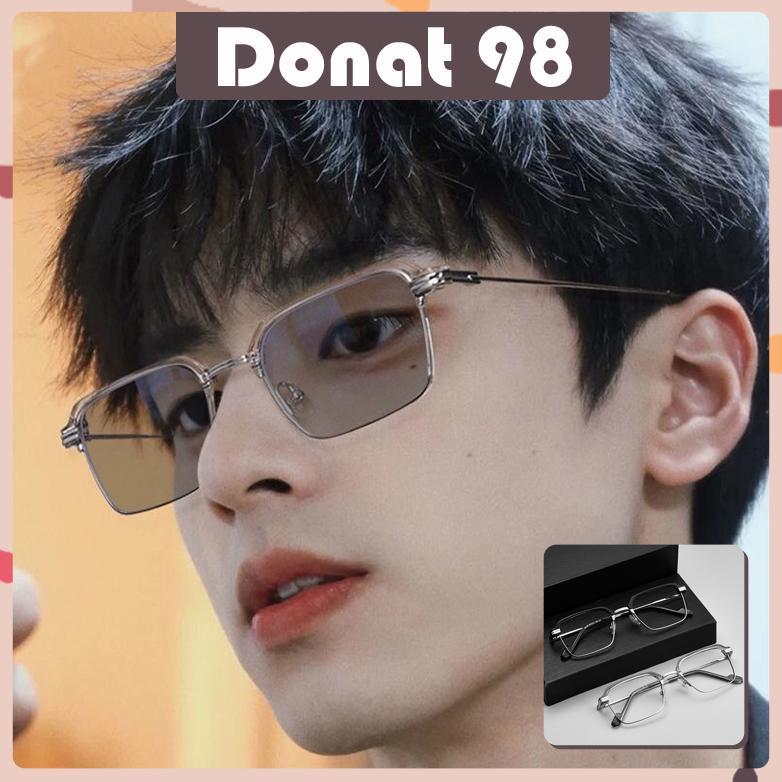 BEST SELLER DONAT - KACAMATA PHOTOCROMIC PRIA KACA MATA HITAM FRAME KOTAK SUNGLASSES ANTI UV