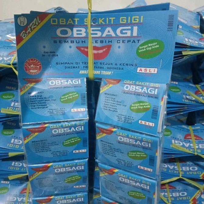 Full- Obsagi Biru Mengobati Sakit Gigi Dan Gusi Asli 20 Sachet