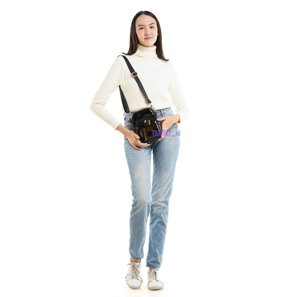 HOT Mini Sling Bag - Tas Hp Travolt - Tas Pvc Transparan - Tas Selempang - Mini
