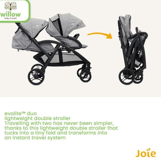 STROLLER TANDEM JOIE MEET EVALIT DUO Termurah