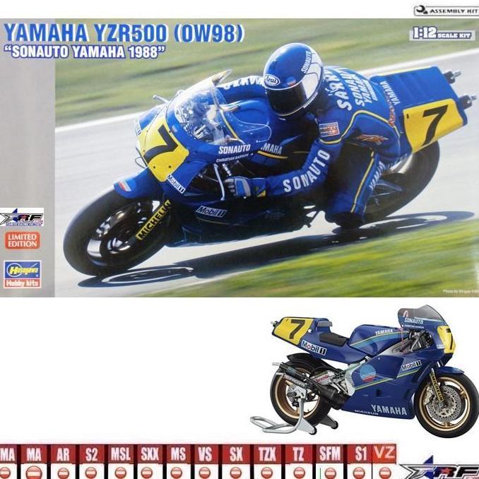 HASEGAWA 21705 YAMAHA YZR500 SONAUTO YAMAHA 1988