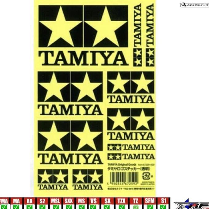 TAMIYA 67259 LOGO STICKER CLEAR