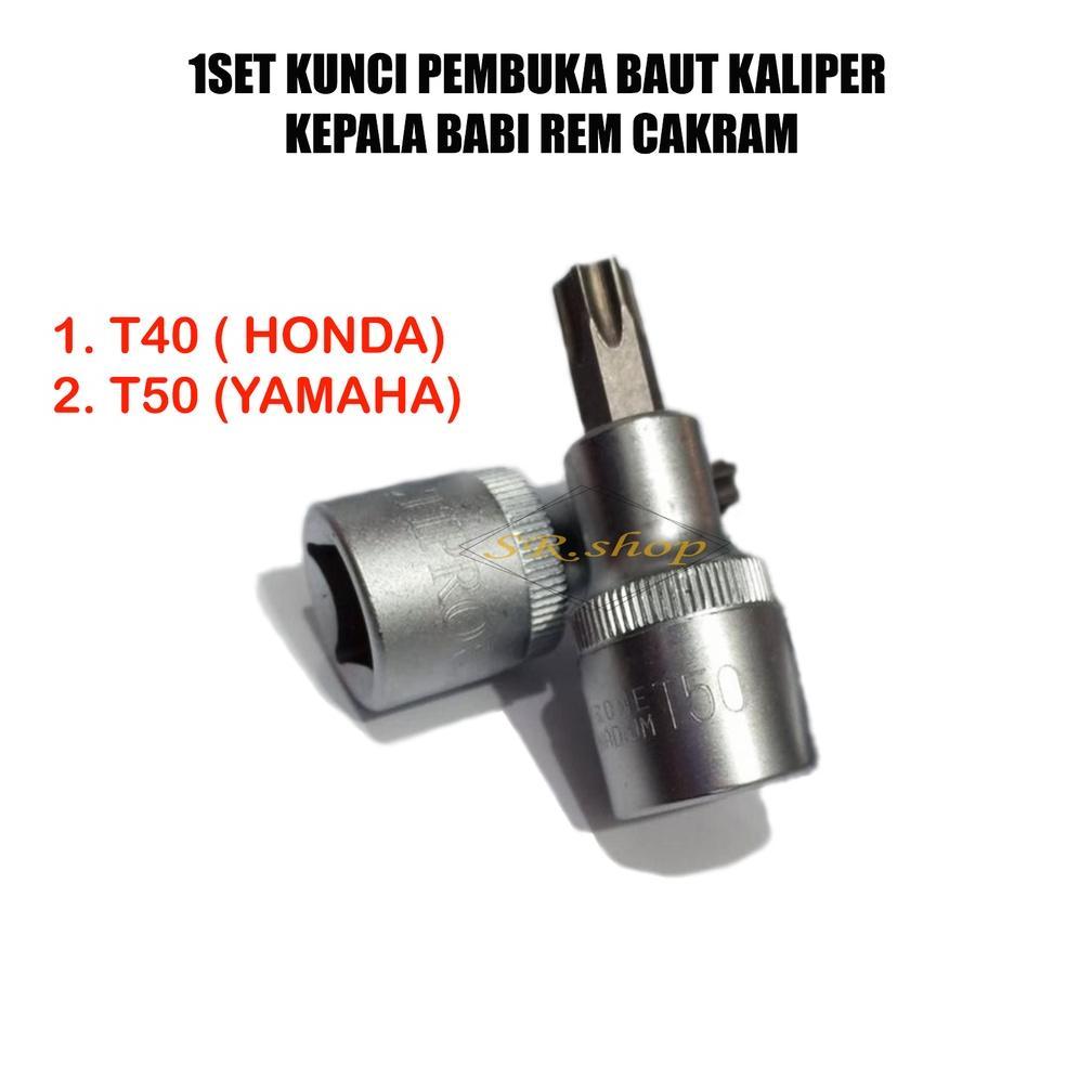 Best Seller Promo  Paket 1 Set Kunci Maut Kaliper Cakram Semua Merk Motor, Kunci Baut Cakram Rem  Ca