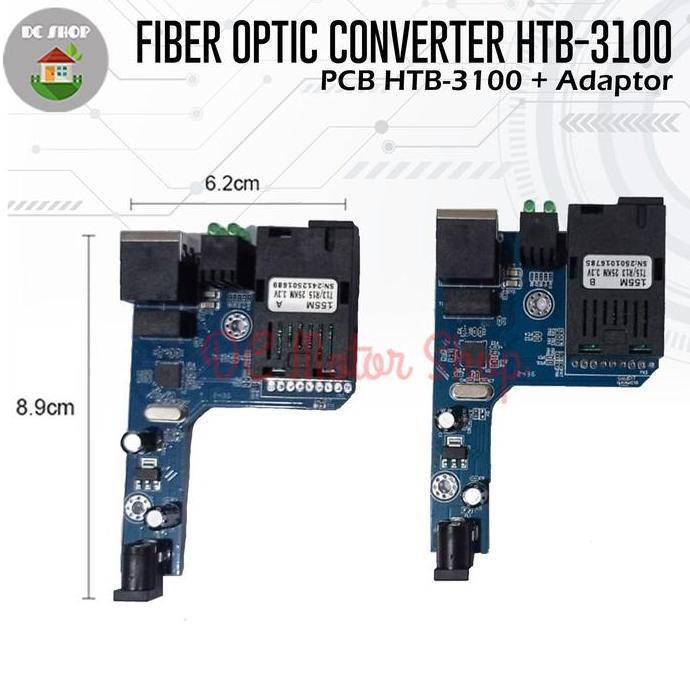 Conextic- Pcb Netlink Htb-3100 A B Side A Side B Fiber Optic Media Converter Fo