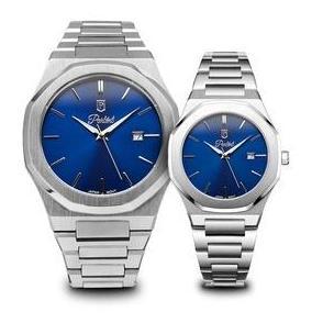 Jam Tangan Couple Parlent Palladium Femme Steel & Palladium Arctic Steel