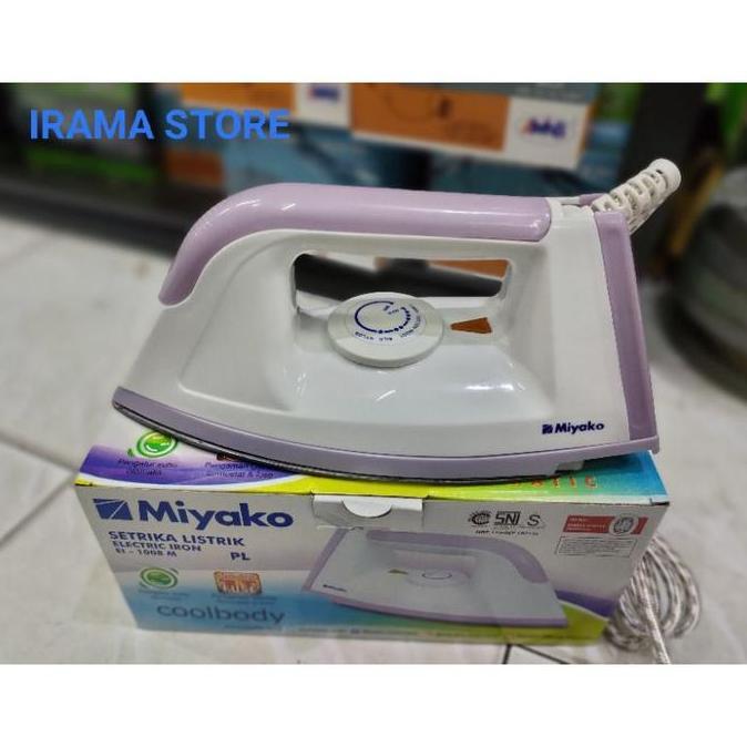 Miyako Setrika EI 1008 M Ungu/ Biru/Putih Gosokan Baju Miyako Electric Iron Miyako