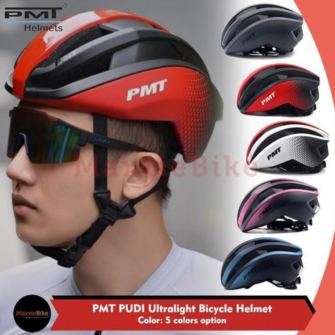 TERBARU PMT Pudi Helm Sepeda Cycling Bike Helmets Aero Ultralight RoadBike MTB Busa Outdoor HOT SALE