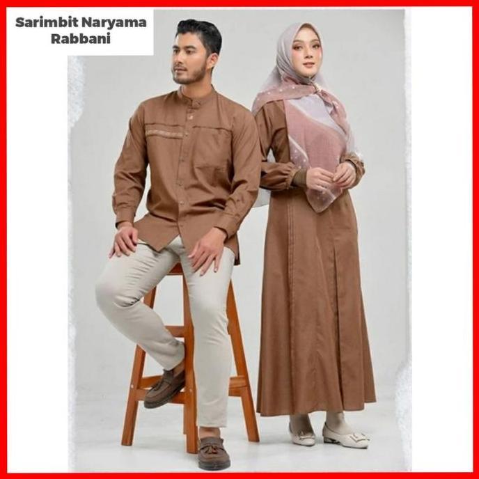 RABBANI - SARIMBIT  DRESSLIM KEMKO NARYAMA RABBANI Couple Gamis Keluarga
