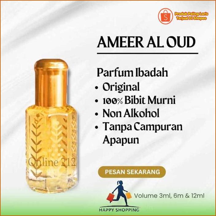 Kenyamanan Ameer Al Oud Surrati 100% Original/Parfum Ameer Oud Saudi Arabia 3Ml 6Ml 12Ml