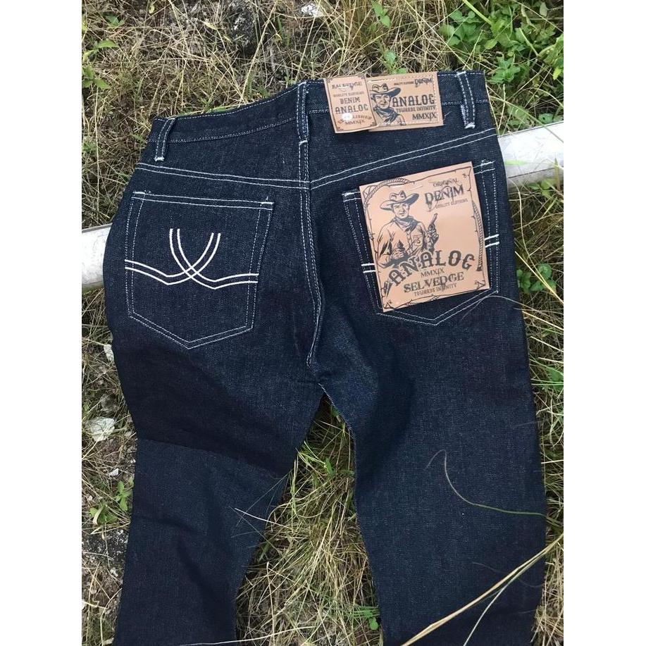 Promo Bulan Ini Denim Selvedge Analog /Selvedge Denim Accent 15 Oz/ Denim Selvedge/Denim/Celana Deni