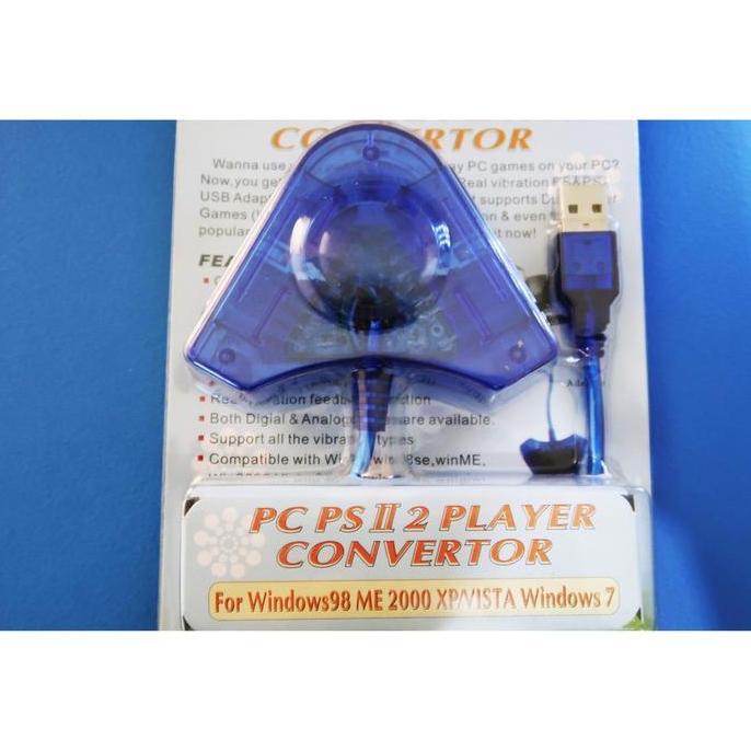 New- Converter Stik Stick PS2 ke PS3 / PC Double 100% Original