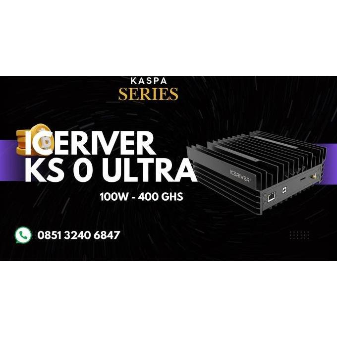 ICERIVER KAS KS0 (100 GHS) KASPA MINER 65W KAS MINER ORIGINAL DAN TERPERCAYA