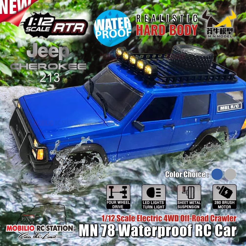 [ready] RC MN78 Waterproof Jeep Cherokee 213 1/12 Scale 4WD Crawler Car RTR
