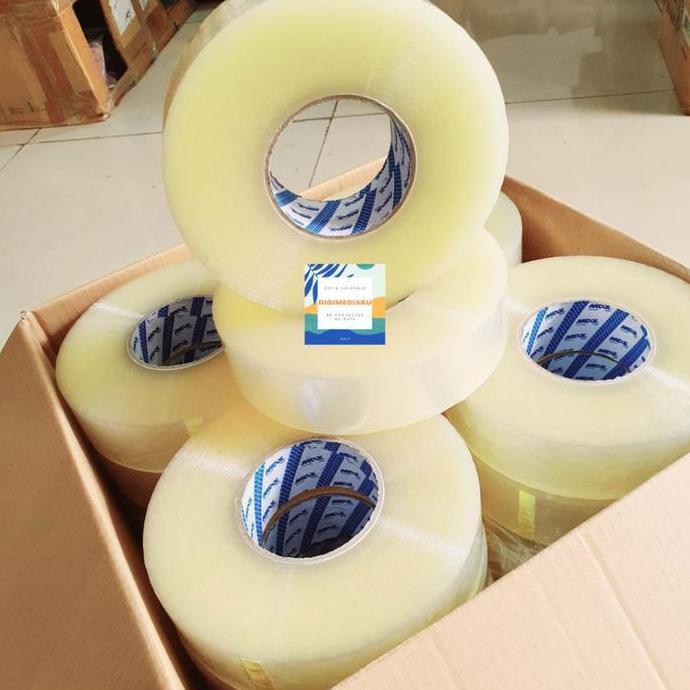 New- Lakban 45mm 500m / Isolasi / Lakban Bening / Lakban Jumbo / Isolasi Jumbo / Plakban