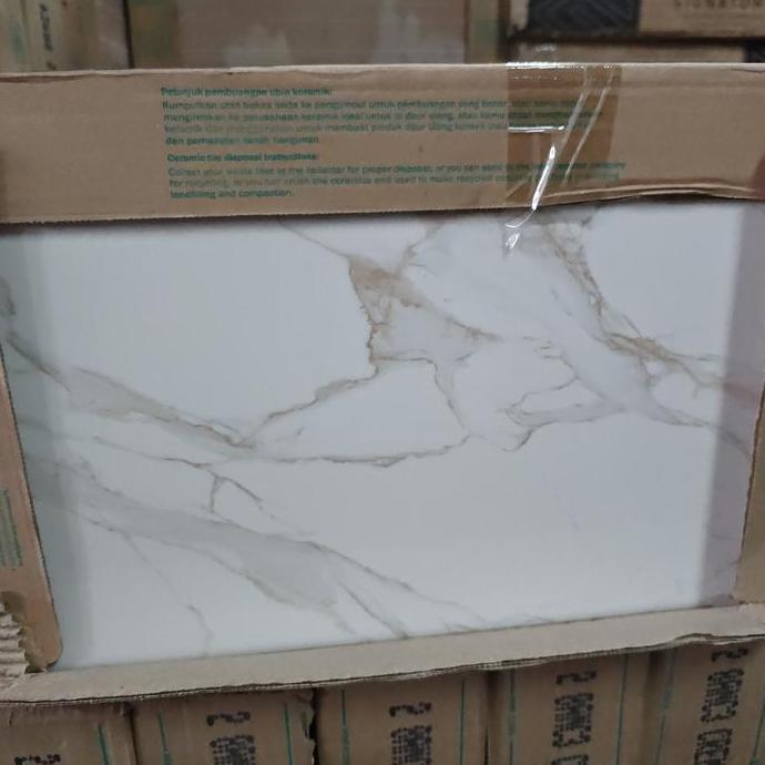KERAMIK 25X40 MARBLE MARMER CARARA murah