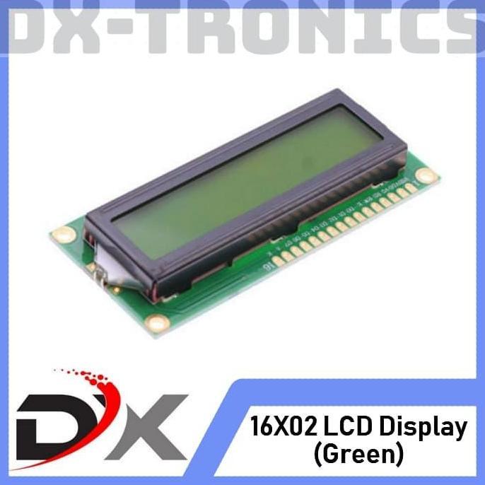 16x2 LCD Display Green Backlight LCD Hijau