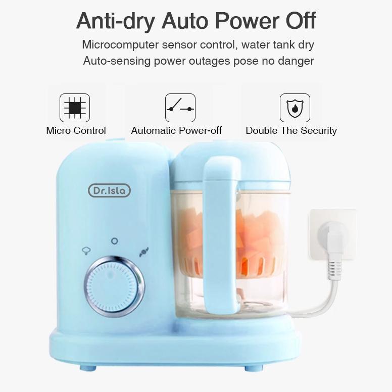 Dr.Isla Food Processor Bayi | Alat Mpasi Baby Safe | Blender Mpasi Bayi | Blender Mpasi Fsj01
