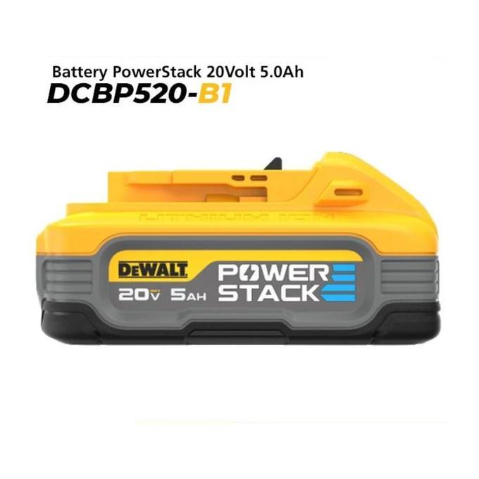 Baterai Dewalt Powerstack 20V 5.0Ah DCBP520 Batere Cordless Dewalt