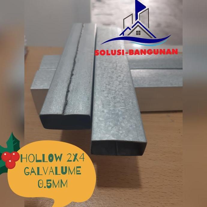 Hollow 20 x 40 galvalume 0.5mm / holo 2X4 / holo 0,5 / Hollo galvalum murah