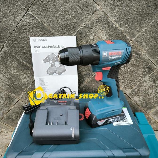 Bor Bosch GSB 185 Li Bor Baterai Bosch 18V Brushless Bor Cordless 13mm