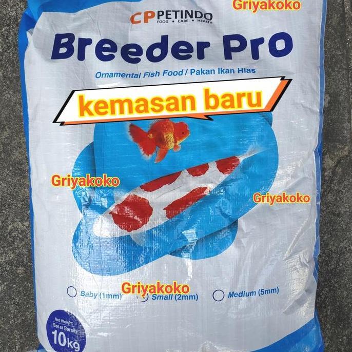 Breeder Pro pakan koi 10kg size S, M,/ pakan koi breeder pro 10 kg