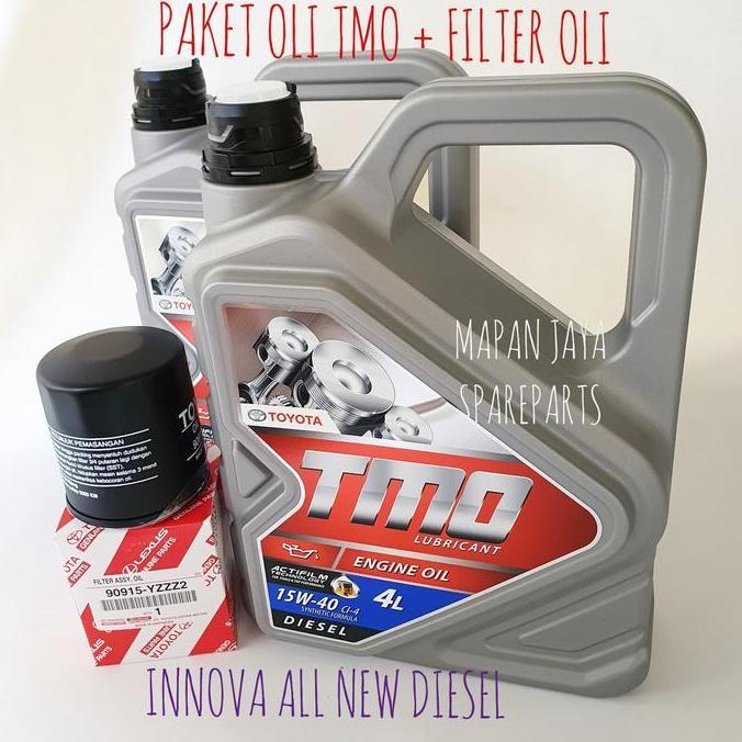 CIARY PAKET OLI TMO DIESEL dan FILTER OLI INNOVA REBORN DIESEL GOJEK GRAB