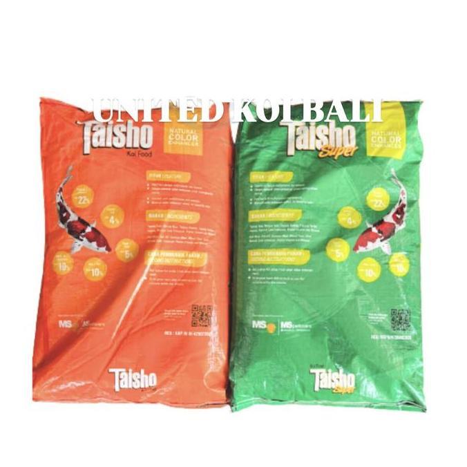 PAKAN KOI 10 kg TAISHO MERAH TAISHO HIJAU COLOR SUPER - PAKAN KOI PERTUMBUHAN - PAKAN KOI WARNA