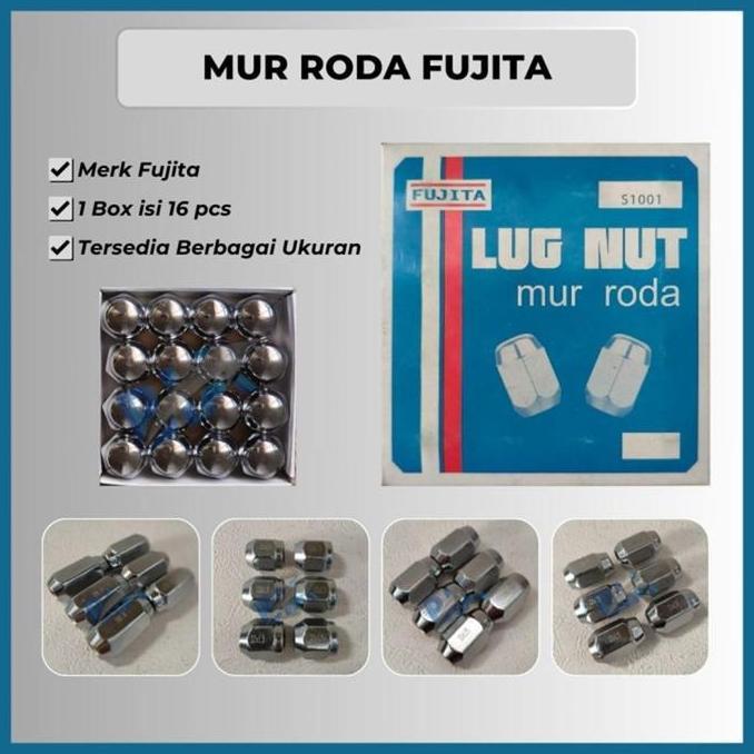 NAZALA Mur Roda Mur Racing FUJITA Kunci 21 Ukuran 1,5 dan 1,25