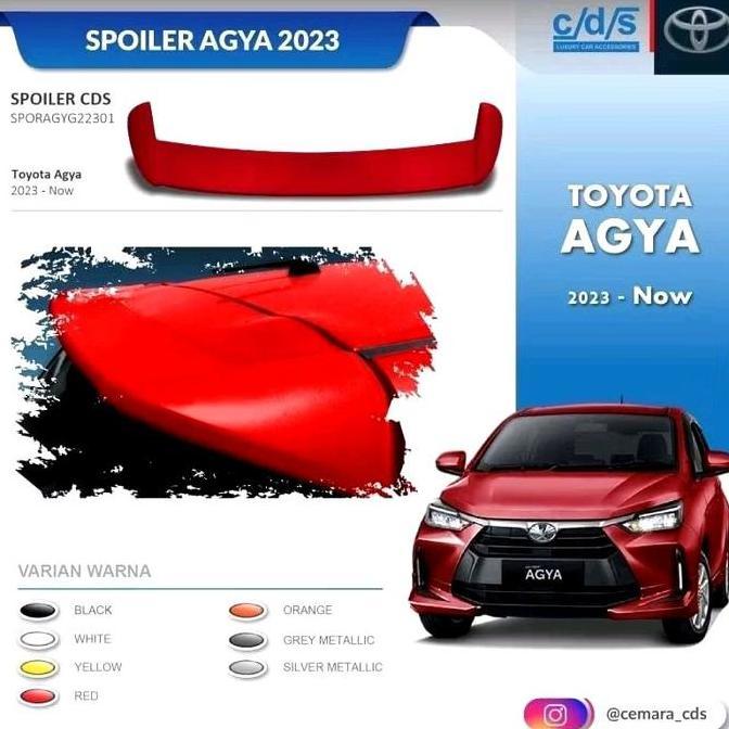 KEYMAZ Spoiler Ayla 2023 s/d 2025 / spoiler Agya 2023 s/d 2025