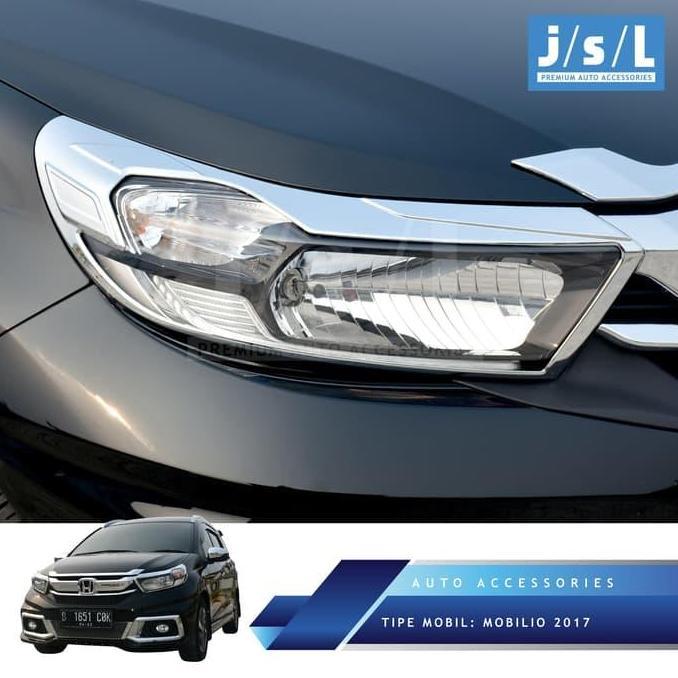 REGAVA New Mobilio 2017 Garnish Lamp Depan JSL/Head Lamp Garnish Chrome RS