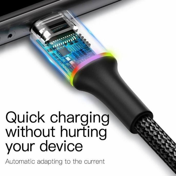 KABEL DATA LED BASEUS HALO FAST CHARGING MICRO USB