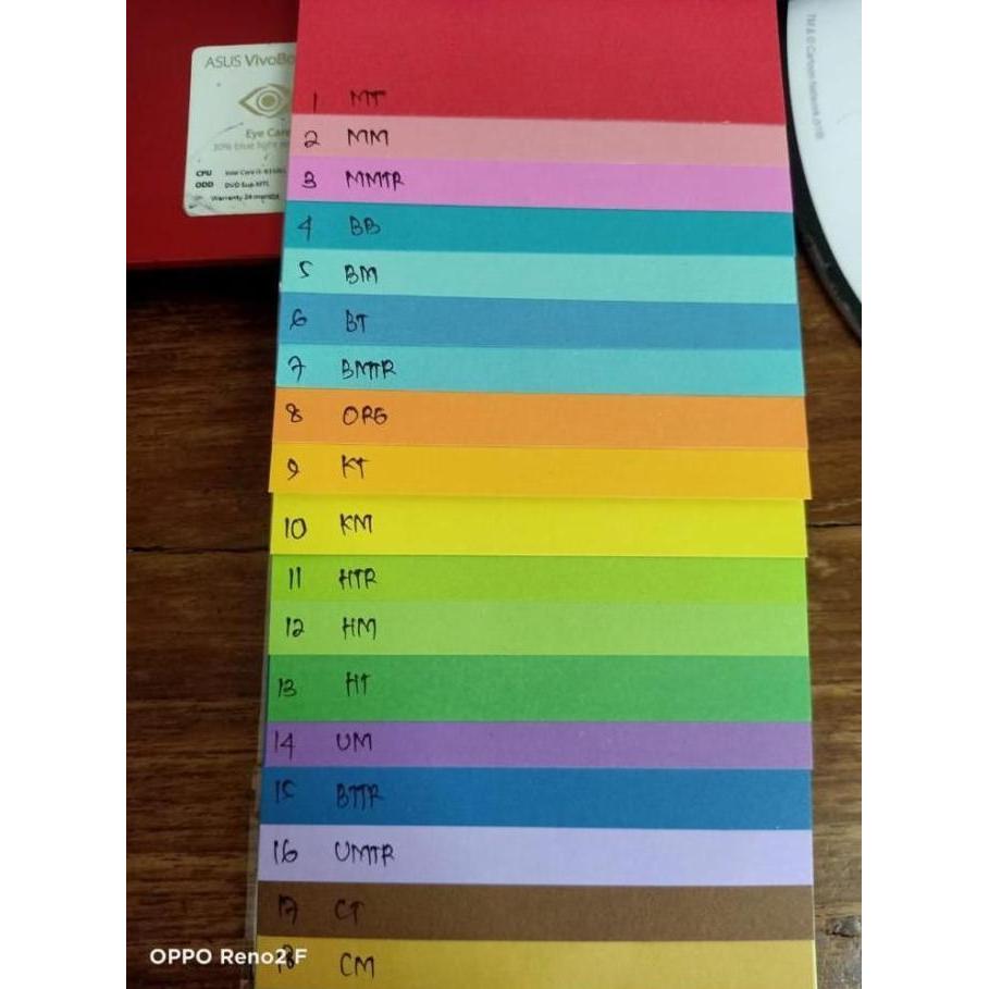 Kertas Bufalo Folio Warna / Kertas Cover Bufalo Warna Polos