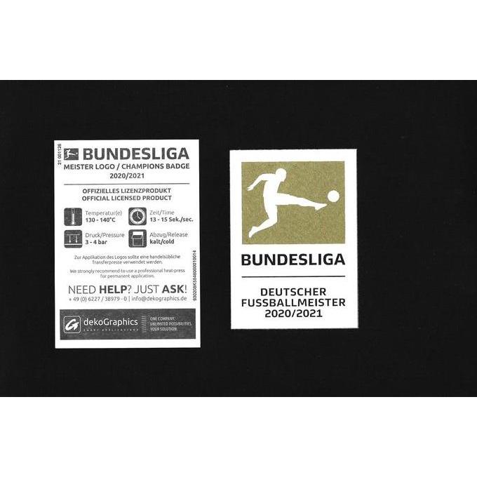 TERMURAH - Patch Bundesliga Winners 20 - 21. Original Patch for Jersey.