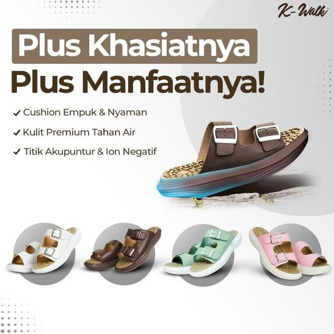 Sandal Kesehatan K-Walk Energy Strap Plus K-Walk Element Relaxer Terapi Refleksi Kesehatan Rematik A