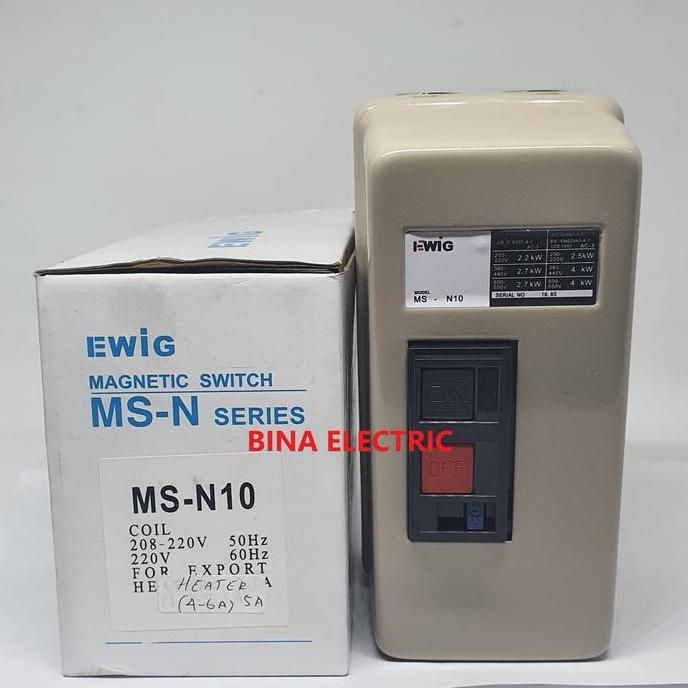 Dol Stater Ewig MS-N10 MSN10 / Motor Stater ON/OFF Ewig MSN 10 220V [terbaik]