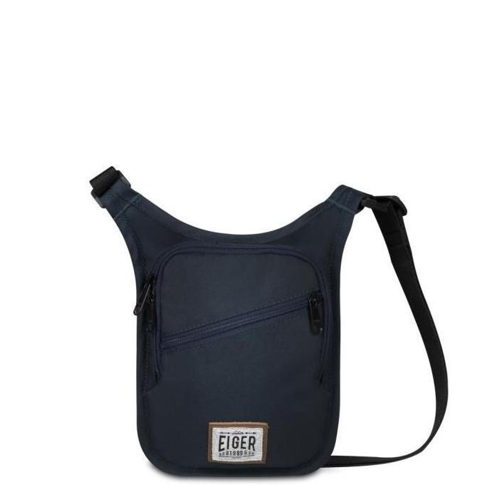 Tas Selempang Paspor Eiger Passport Pouch Unisex 910005885 Navy dengan Kompartemen Utama Saku Kanton